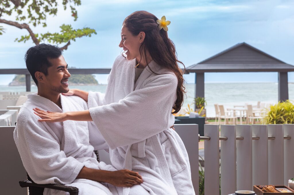 Couple in Balcony with Breathtaking View