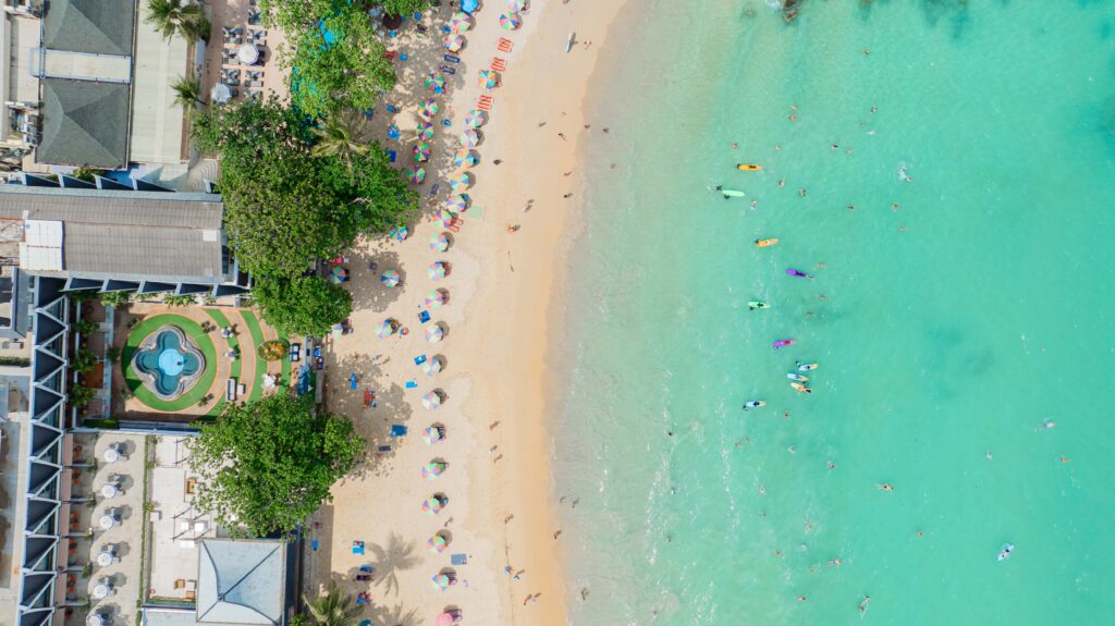The Boathouse Phuket resort and amazing beachfront on Kata Beach